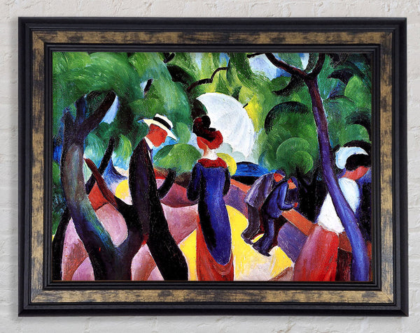 August Macke Promenade Framed Print