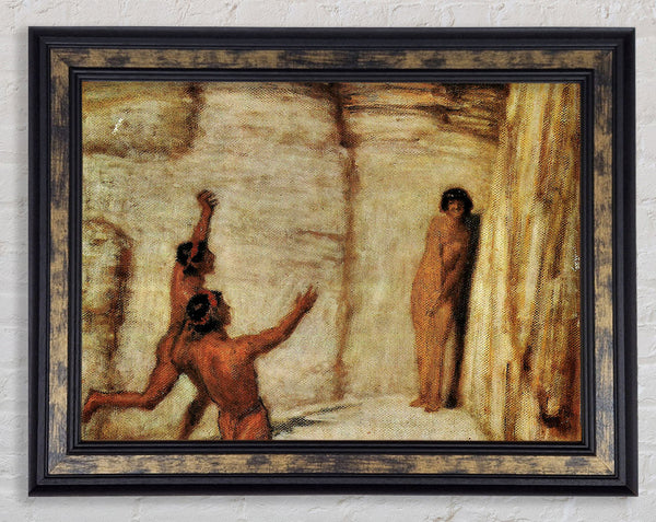 Franz Von Stuck Race Framed Print