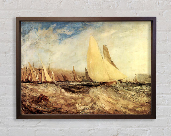 Joseph Mallord Turner Regatta Framed Print