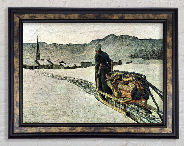 Segantini Return From The Forest Framed Print