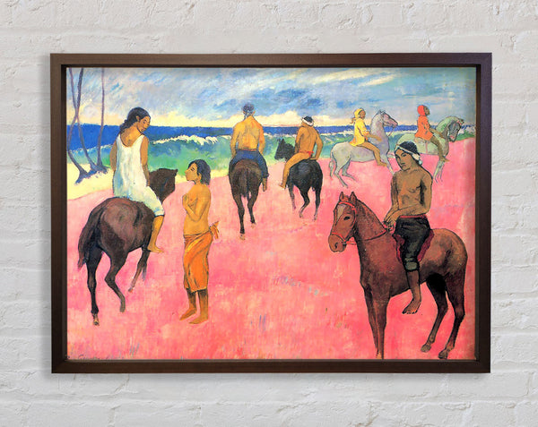 Gauguin reitet am Strand