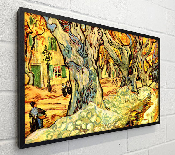Van Gogh Road Workers On The Boulevard Victor Hugo In Saint-Remy