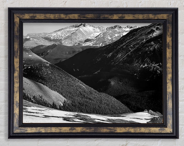 Ansel Adams Rocky Mountain National Park Colorado 3 Framed Print