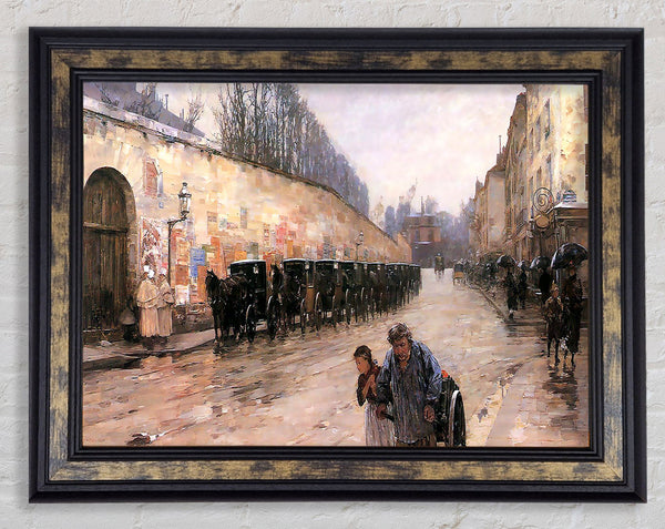 Hassam Rue Bonaparte Framed Print