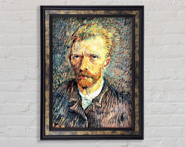 Van Gogh Self Portrait In Brown Shirt Framed Print