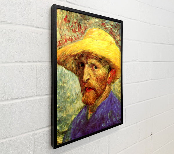 Van Gogh Self Portrait With Straw Hat 3