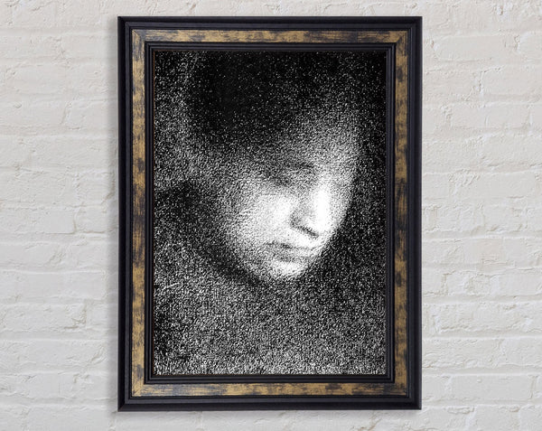 Seurat Seurats Mother Framed Print