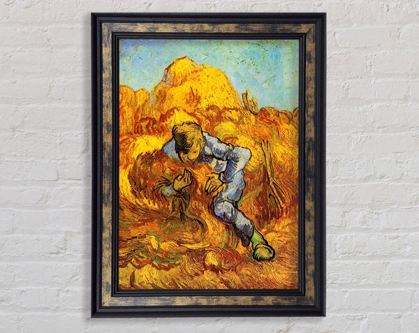 Van Gogh Sheaf Binder Framed Print