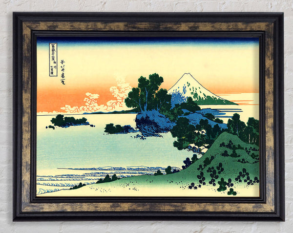 Hokusai Shichiri Beach In Sagami Province Framed Print