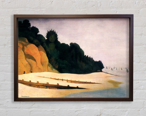 Felix Vallotton Uferszene mit Baumsilhouette