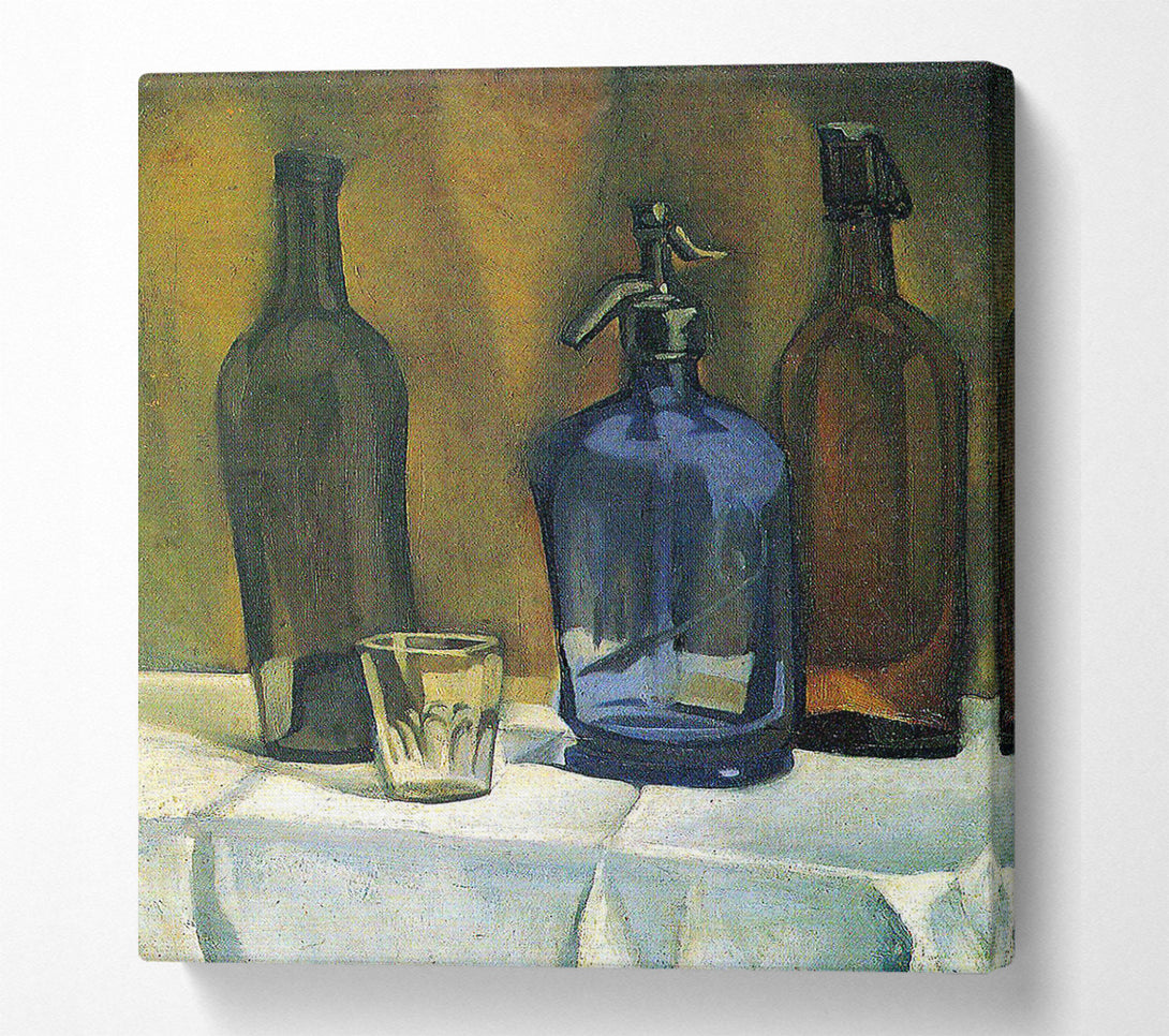  A Canvas Print of Juan Gris Siphon And Bottles Canvas Print