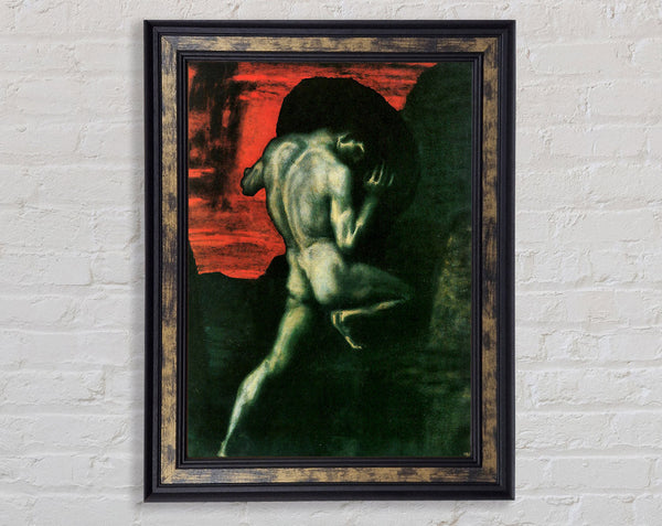 Franz Von Stuck Sisyphus Framed Print
