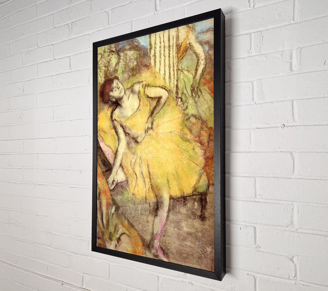  A Canvas Print of Degas Sitting Dancer With The Right Leg Up Canvas Print