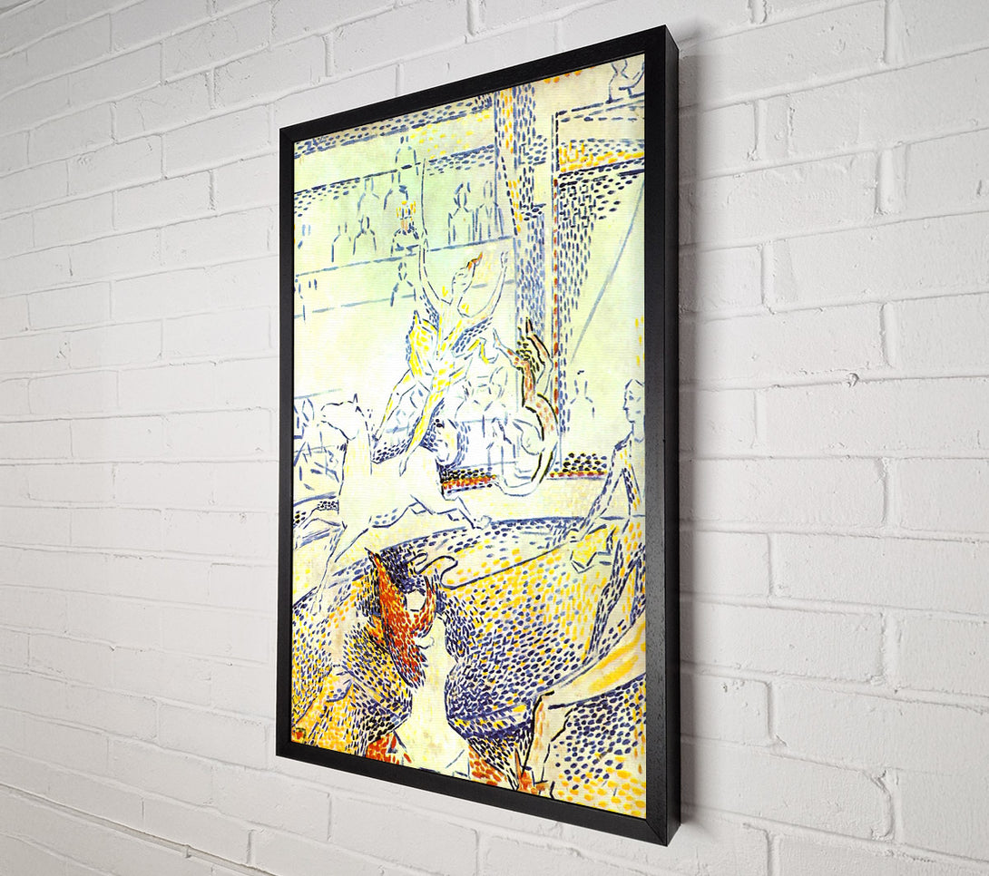  A Canvas Print of Seurat Sketch Of The Circus Canvas Wall Art