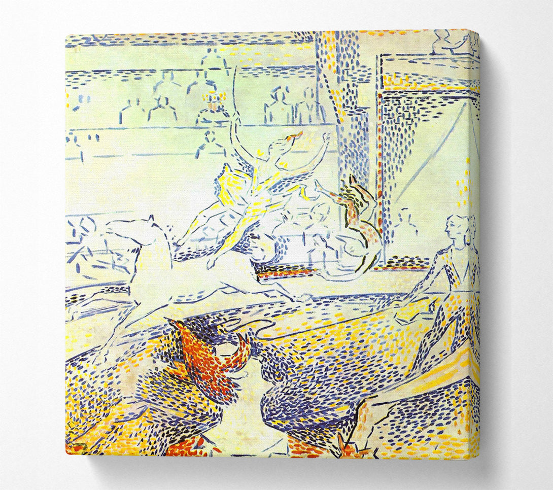  A Canvas Print of Seurat Sketch Of The Circus Canvas Wall Art