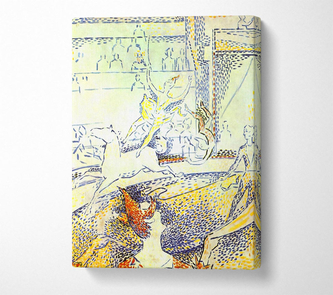  A Canvas Print of Seurat Sketch Of The Circus Canvas Wall Art
