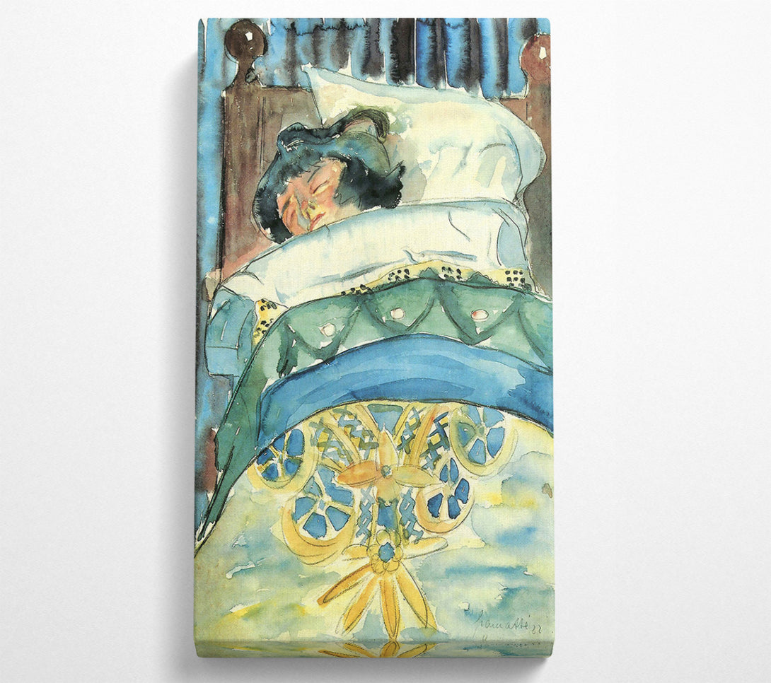  A Canvas Print of Walter Gramatte Sleeping Girl 2 Canvas Print