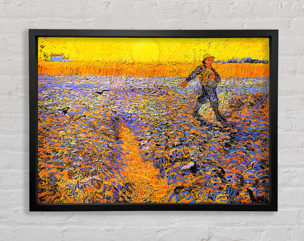 Van Gogh Sower Under The Sun Framed Print