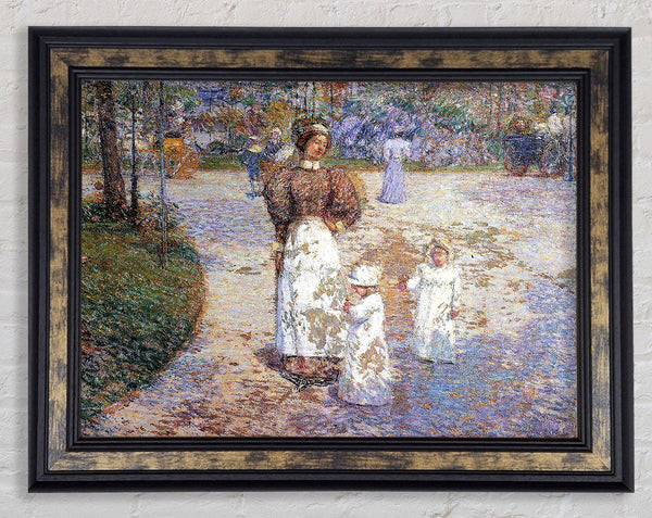 Hassam Spring In Central Park Framed Print