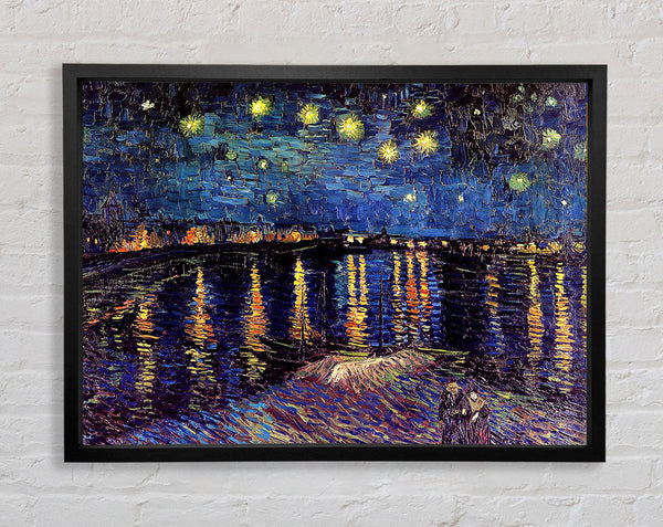 Van Gogh Starry Night Over The Rhone 2 Framed Print