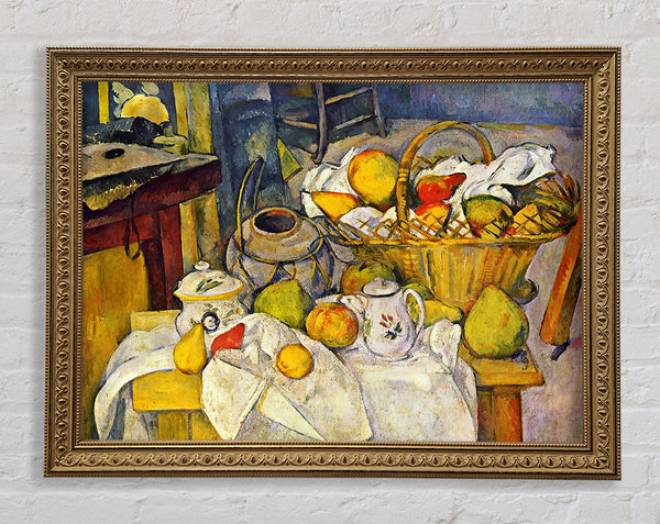 Cezanne Still Life With Fruit Basket