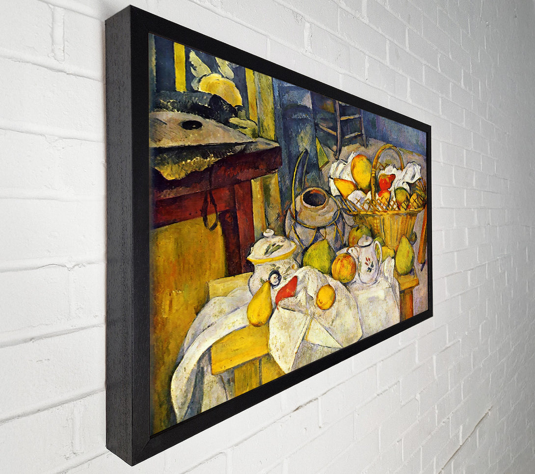  A Canvas Print of Cezanne Still Life With Fruit Basket Canvas Wall Art