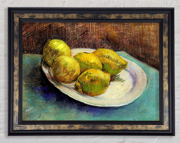Van Gogh Still Life With Lemons On A Plate Framed Print