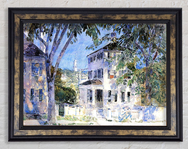 Hassam Street In Portsmouth Framed Print