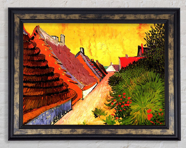 Van Gogh Street In Saintes-Maries Framed Print