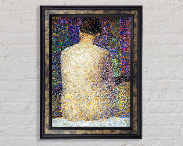 Seurat Study Of A Model 2 Framed Print