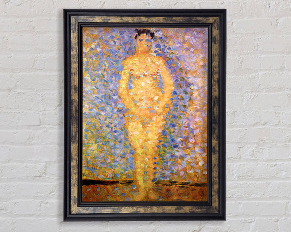 Seurat Study Of A Model Framed Print
