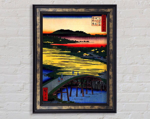 Hiroshige Sugatami Bridge Framed Print