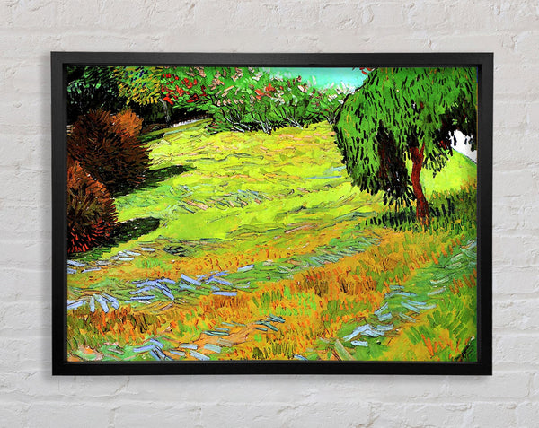 Van Gogh Sunny Lawn In A Public Park Framed Print