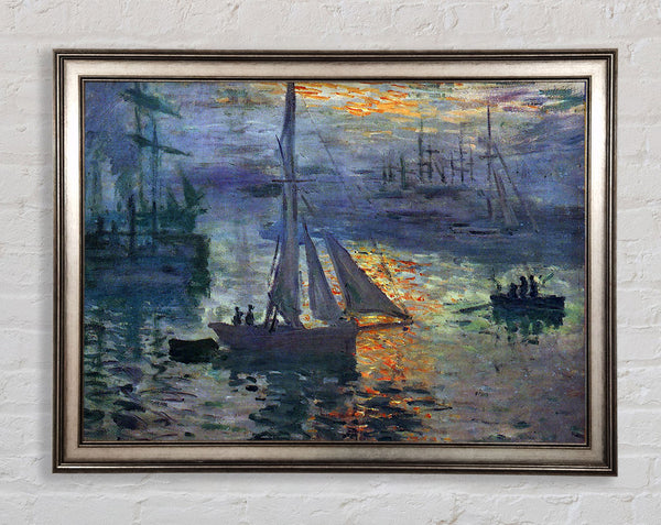 Monet Sonnenaufgang auf See 1