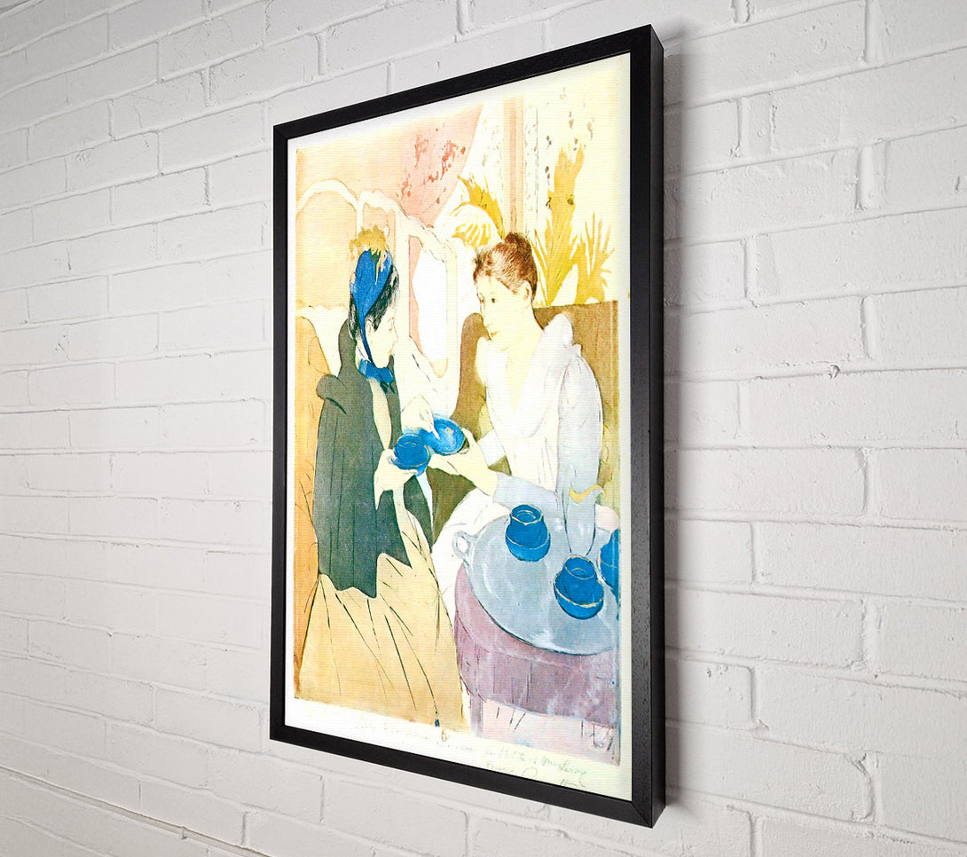  A Canvas Print of Cassatt Tea In The Afternoon Canvas Print