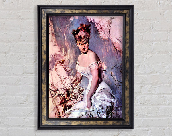 Giovanni Boldini The Actress Alice Regnault Framed Print