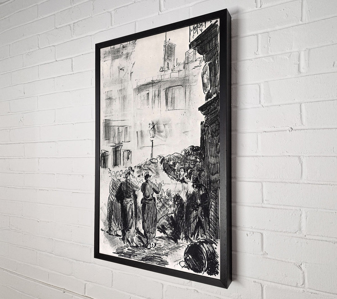  A Canvas Print of Manet The Barricade Canvas Art