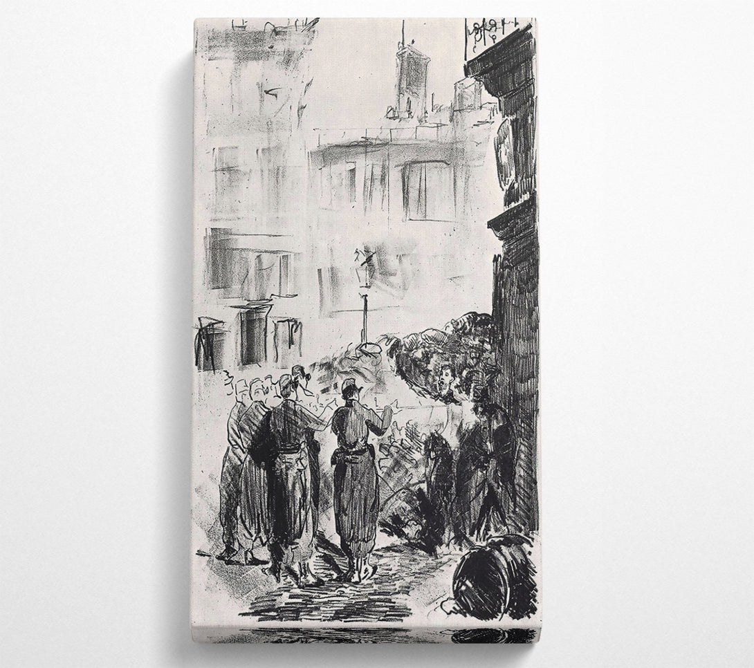  A Canvas Print of Manet The Barricade Canvas Art