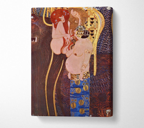  A Canvas Print of Klimt The Beethoven Freize 2 Canvas Wall Art