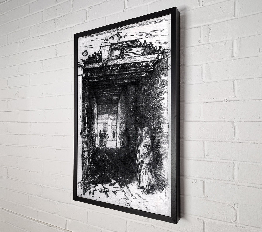  A Canvas Print of Whistler The Beggars 2 Canvas Wall Art