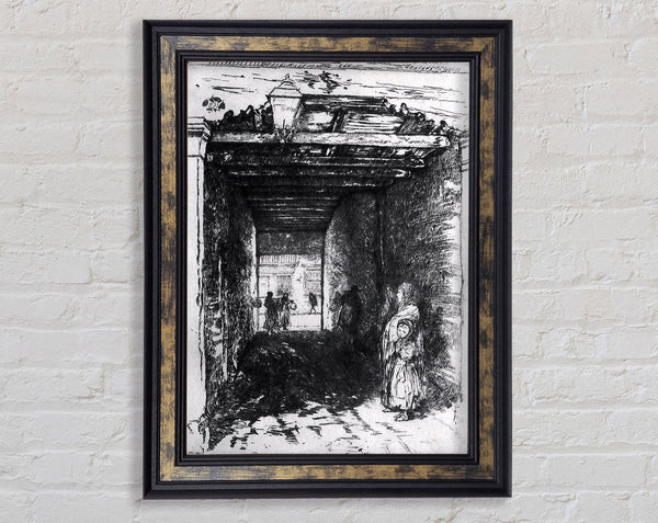 Whistler The Beggars 2 Framed Print