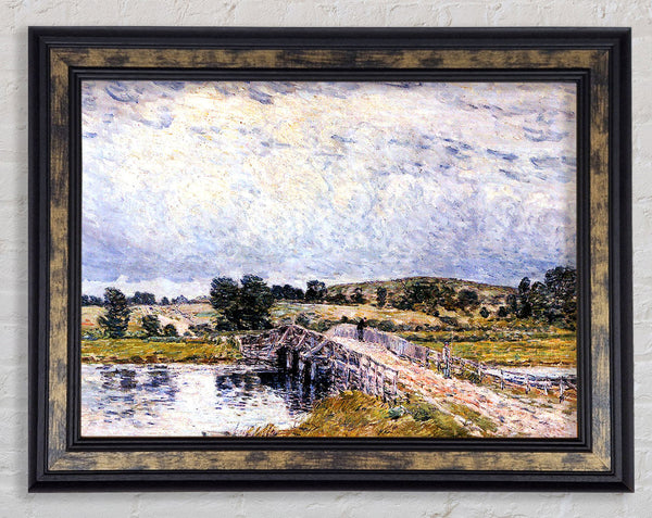 Hassam The Bridge From Old Lyme Framed Print