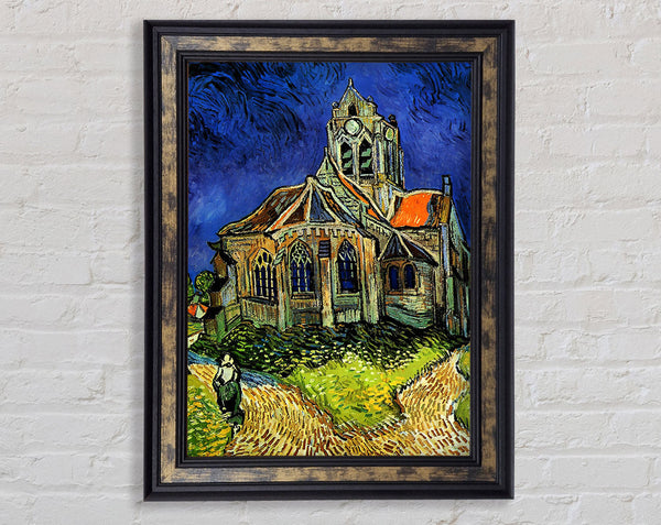 Van Gogh The Church At Auvers Framed Print