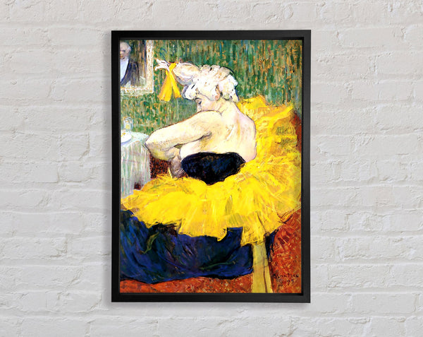 Toulouse Lautrec The Clowness Cha U Kao Framed Print