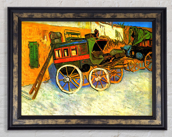 Van Gogh The Coach Of Tarascon Framed Print