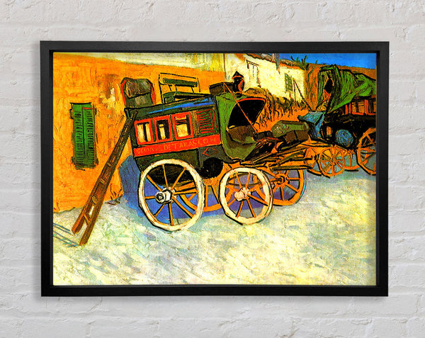 Van Gogh The Coach Of Tarascon Framed Print