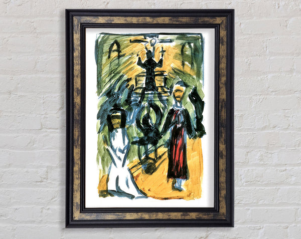 Walter Gramatte The Confession Framed Print