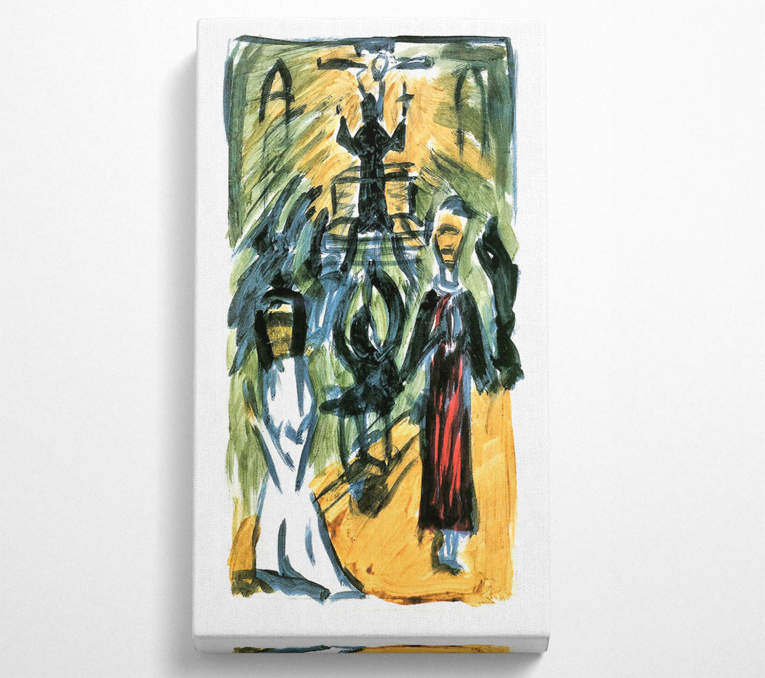  A Canvas Print of Walter Gramatte The Confession Canvas Wall Art
