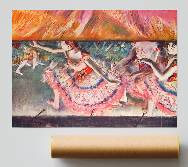 Degas The Curtain Falls Poster