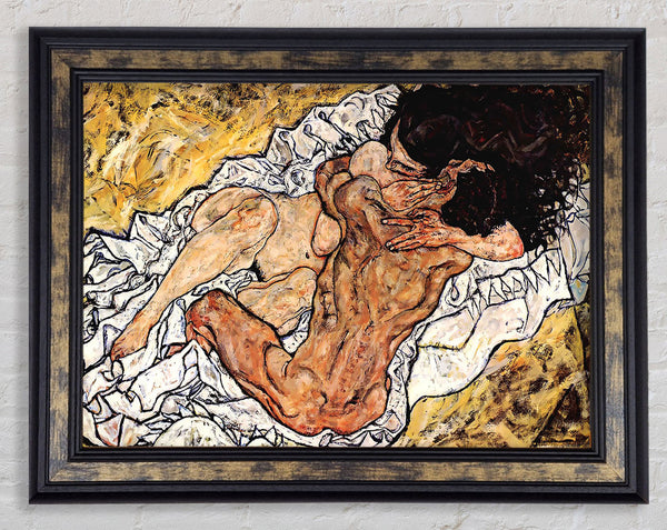 Schiele The Embrace Framed Print
